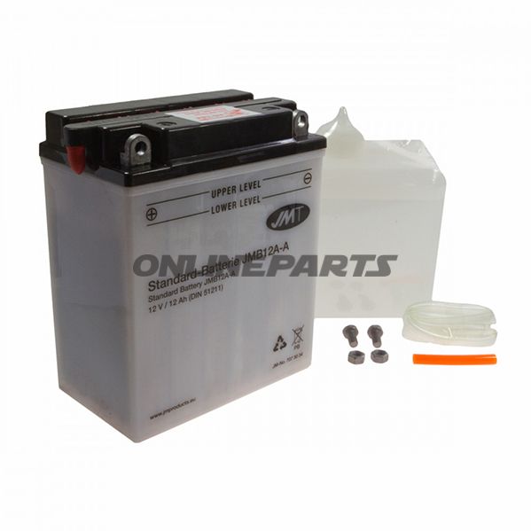 Batteri Motorcykel YB12A-A JMT Alternativ: 7070303 4099 9065