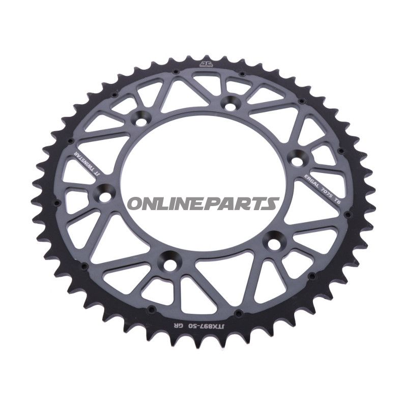 Kettenrad Twinstar 50Z Teilung 520 grau JT Innendurchmesser 125 Lochkreis 150