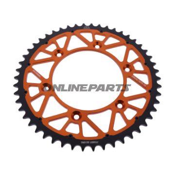 Kettenrad Twinstar 50Z Teilung 520 orange JT Innendurchmesser 125 Lochkreis 150