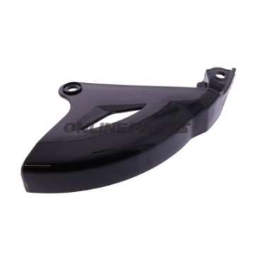 Bremsscheibenprotektor hinten schwarz