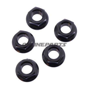 Mutter Kettenrad Satz JMP Bolt M10 x 1.25 mm Edelstahl V4A schwarz