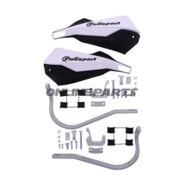 Handprotektor Trail Blazer weiß / schwarz Satz
