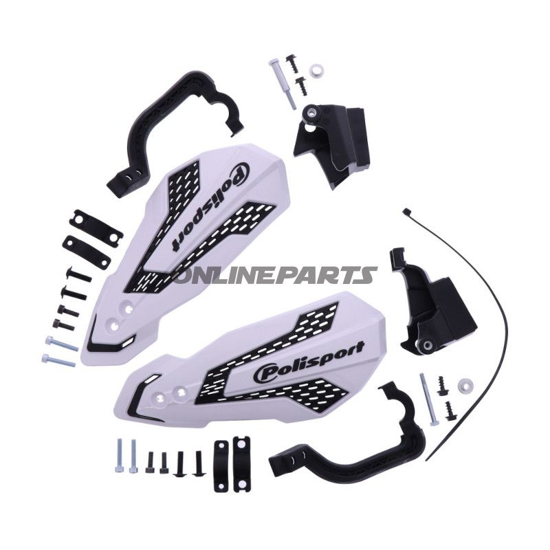 Handprotektor MX Flow weiß / schwarz Satz