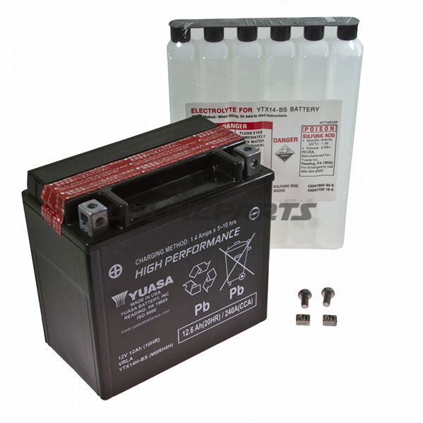 Batteri Motorcykel YTX14H-BS Yuasa Alternativ: 7074172