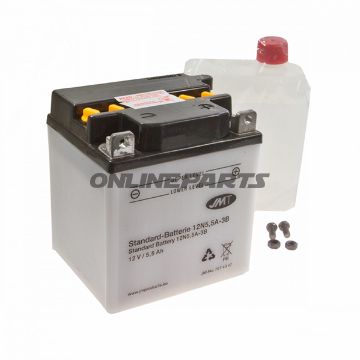 Batteri Motorcykel 12N5.5A-3B JMT Alternativ: 7070204