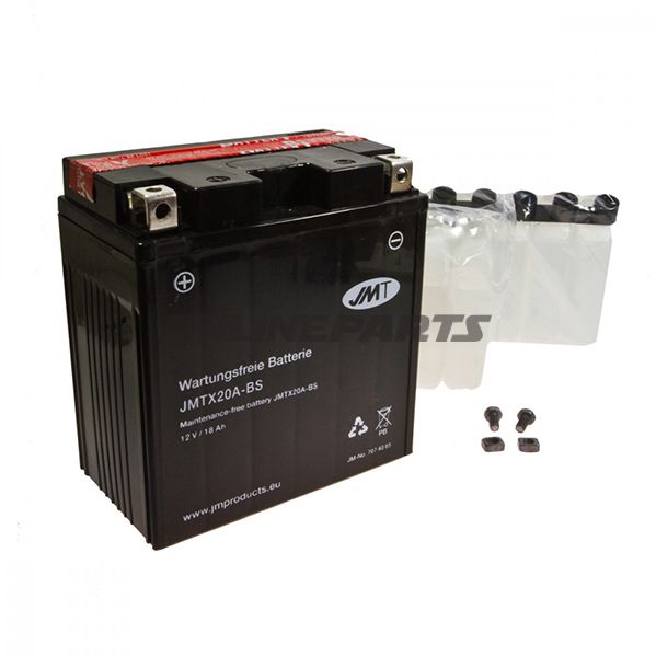 Motorcykelbatteri Ytx20a-Bs Jmtincluding Acid Pack
