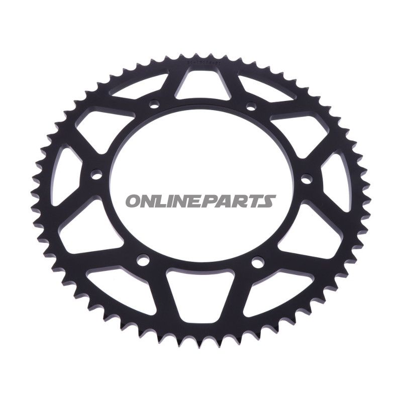 Alu-Kettenrad 61Z Teilung 428 schwarz Esjot Innendurchmesser 136 Lochkreis 156