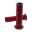 Griffgummi A450 rot/schwarz Domino Durchmesser 22 mm Länge 125 mm offen