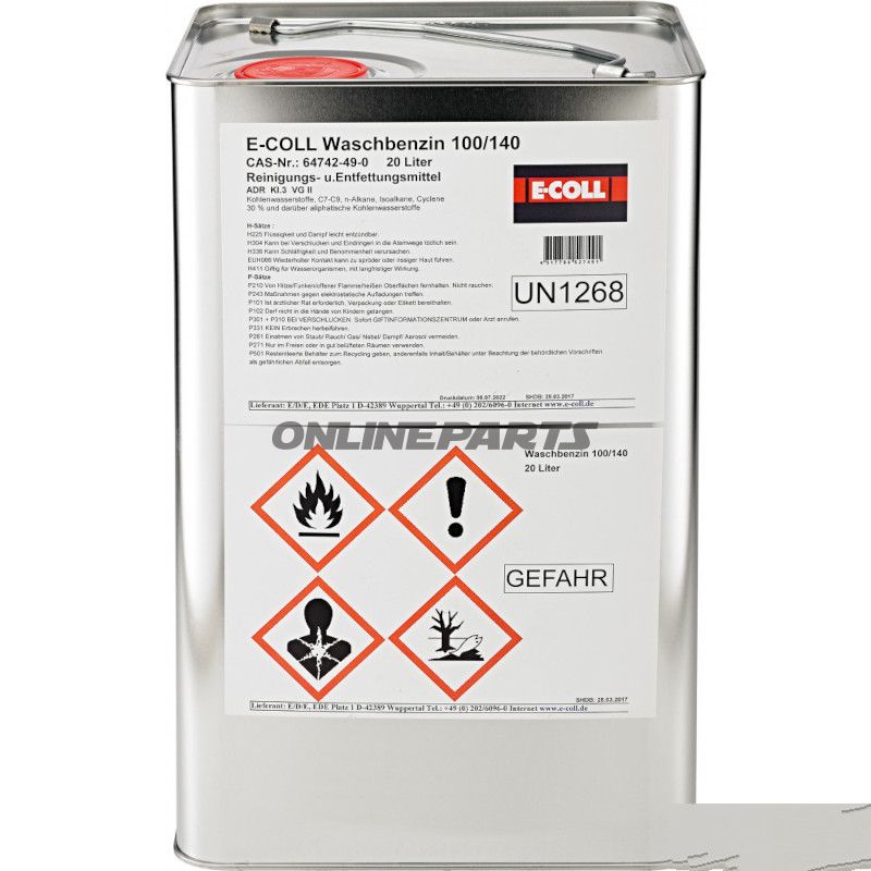 Waschbenzin 20 Liter E-COLL