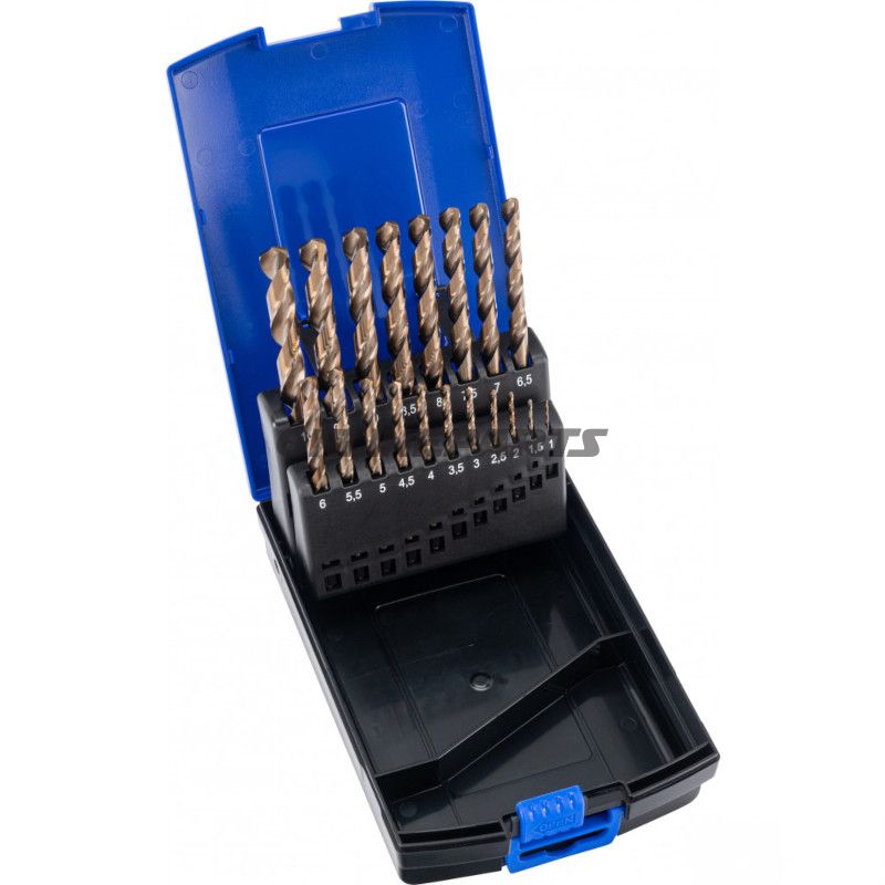 TWIST BORESÆT 19 STK HSSE-CO 1,0-10,0 mm