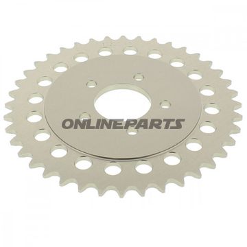 Aluminium Tandhjul 40Z tandhjul 415 sølv Esjot indvendig diameter 040 hulmønster 060