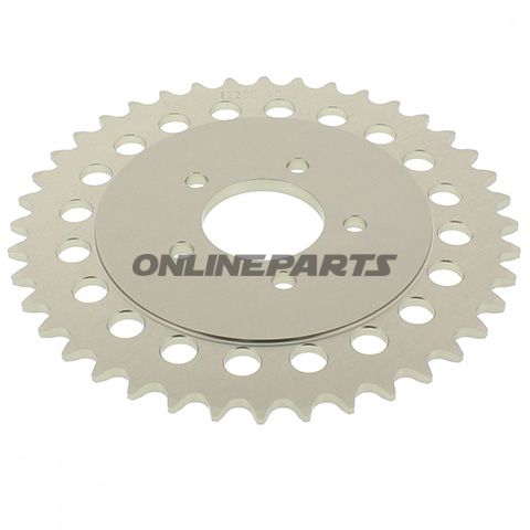 Aluminium Tandhjul 40Z tandhjul 415 sølv Esjot indvendig diameter 040 hulmønster 060