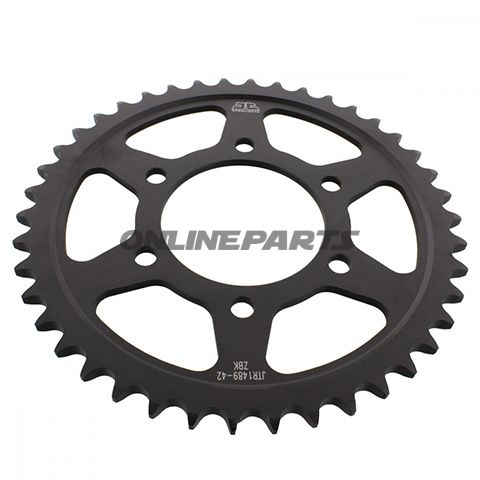 Bag tandhjul 42 Tooth Pitch 525 Blackinner Diameter 080 Bolt Spacing 104