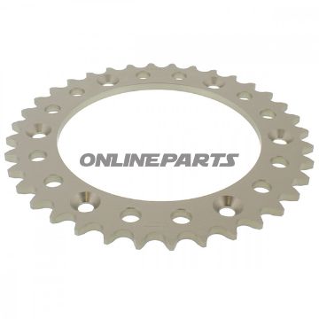 Bag tandhjul Alu 36 Tooth Pitch 520 Silveresjot Inner Diameter 125 Bolt Spacing 150