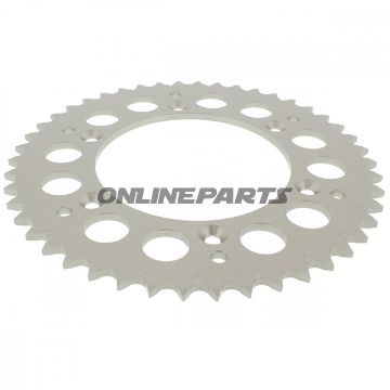 Bag tandhjul Alu 46 Tooth Pitch 520 Silveresjot Inner Diameter 125 Bolt Spacing 150