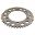 Bag tandhjul Alu 43Z Teilung 525 Silveresjot Inner Diameter 125 Bolt Spacing 150