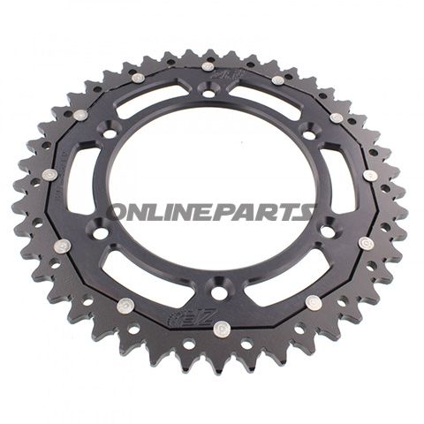 Bag tandhjul Dual 46 Tooth Pitch 520 Blackzf Inner Diameter 125 Bolt Spacing 150