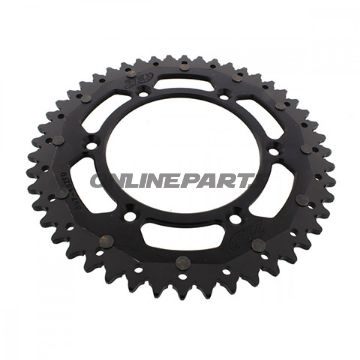 Bag tandhjul Dual 48 Tooth Pitch 520 Blackzf Inner Diameter 125 Bolt Spacing 150