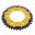 Kæderhjul Dual 39Z Deling 520 guld ZF Indre diameter 100 hulcirkkel 124