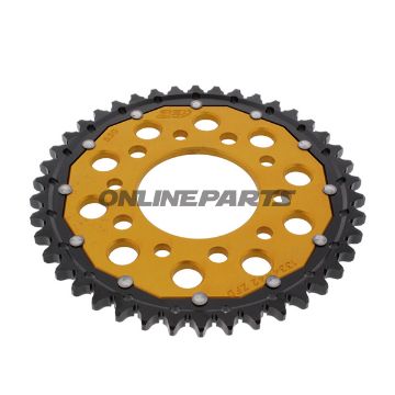 Bag tandhjul Dual 42 Tooth Pitch 530 Goldzf Inner Diameter 080 Bolt Spacing 110