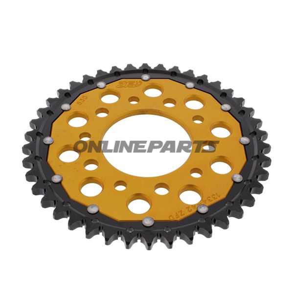 Bag tandhjul Dual 42 Tooth Pitch 530 Goldzf Inner Diameter 080 Bolt Spacing 110