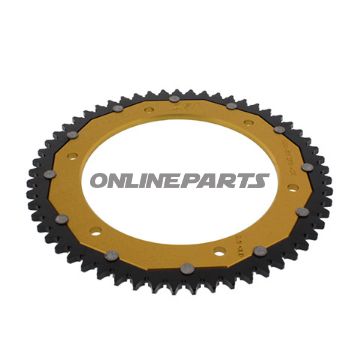 Bag tandhjul Dual 57 Tooth Pitch 428 Goldzf Inner Diameter 152 Bolt Spacing 175