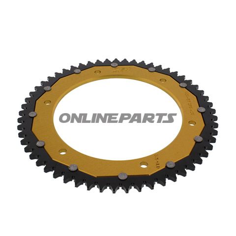 Bag tandhjul Dual 57 Tooth Pitch 428 Goldzf Inner Diameter 152 Bolt Spacing 175
