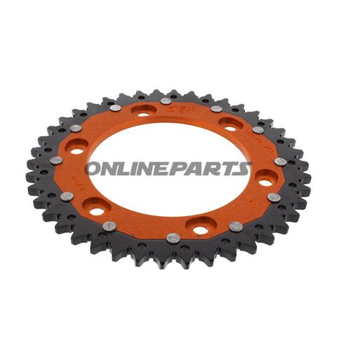Bag tandhjul Dual 42 Tooth Pitch 525 Orangezf Inner Diameter 125 Bolt Spacing 150