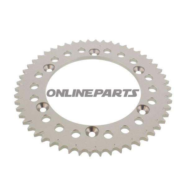 Bag tandhjul Alu 54 Tooth Pitch 428 Silveresj Inner Diameter 136 Bolt Spacing 156