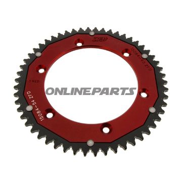 Bag tandhjul Dual 54 Tooth Pitch 428 Redzf Inner Diameter 136 Bolt Spacing 156
