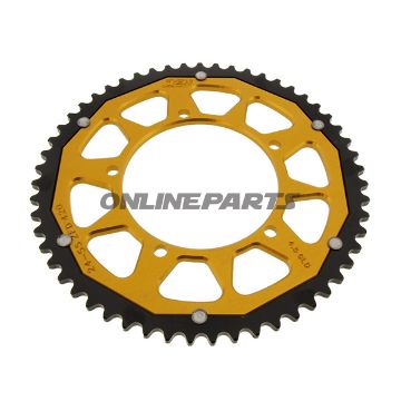 Tandhjul Dual 55Z tænder 420 guld ZF Indre diameter 105 Hulmønster 120
