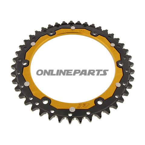 Kæderhjul Dual 44Z Deling 530 guld ZF Indre diameter 155 Hulmønster 176
