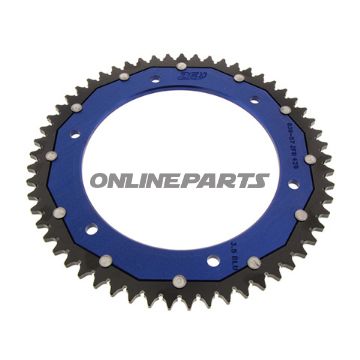 Tandhjul Dual 57Z tænder 428 blå ZF Indre diameter 152 Hulcirkkel 175
