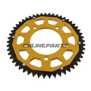 Bag tandhjul Dual 51 Tooth Pitch 428 Goldzf Inner Diameter 062 Bolt Spacing 108