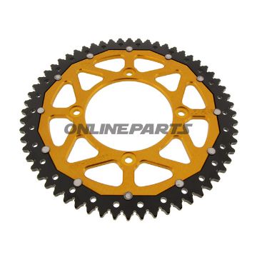 Bag tandhjul Dual 60 Tooth Pitch 420 Goldzf Inner Diameter 100 Bolt Spacing 120