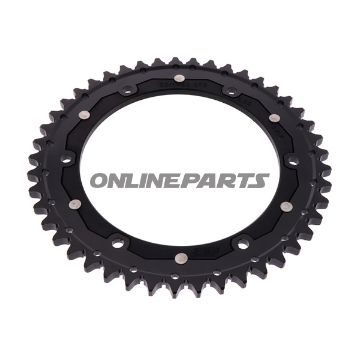 Tandhjul Dual 45Z tænder 520 guld ZF Indre diameter 105 Hulmønster 125