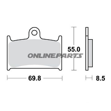 Bremsklotz Carbon CRQ TRW Alternativ: 7321526