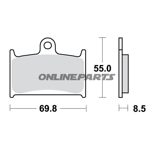 Bremsklotz Carbon CRQ TRW Alternativ: 7321526