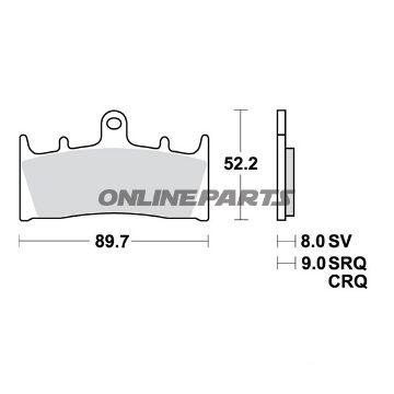 Bremsklotz Carbon CRQ TRW Alternative: 7321136