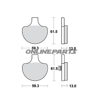 Bremsklotz Standard TRW Alternativ: 7370596