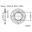Bag tandhjul 52 Tooth 428 Silverinner Diameter 96 Bolt Spacing 108