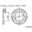 Bag tandhjul 56 Tooth Pitch 428Inner Diameter 105 Bolt Spacing 120