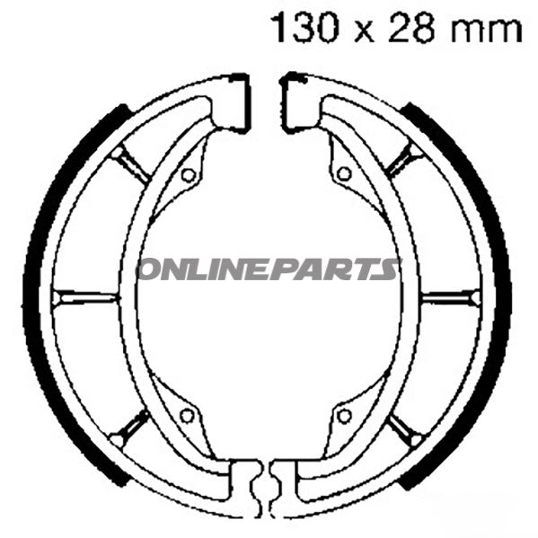 Brake Shoes Inc Springs Ebcaltn 7860299/7323033