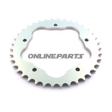 Bag tandhjul Alu 41 Tooth Pitch 525 Silverfor Keratraeger 7585011
