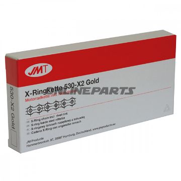 Jmt X-Ring 530X2 Gold 118Open Chain With Rivet Link