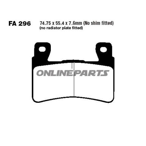 Bremseklods Sinter GPFAX EBC Alternativ: 7870003
