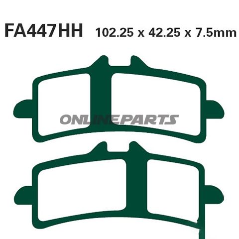 Bremseklods Sinter GPFAX EBC Alternativ: 7875024