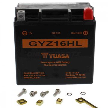 Motorcykelbatteri Gyz16hl Wet Yu