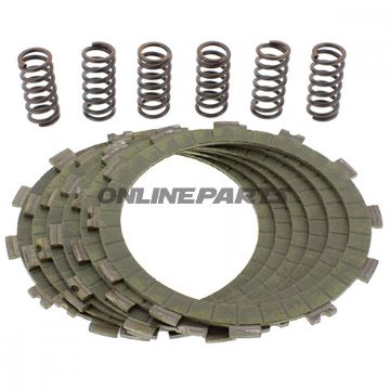 Kupplung Aramid EBC lameller + fjedre til Kawasaki ZXR 400 L