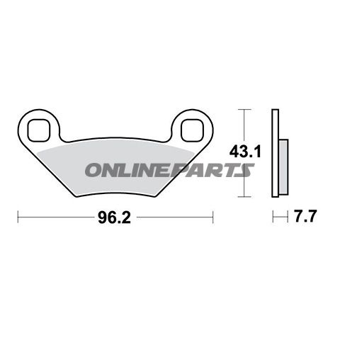 Bremseklods Sinter SI TRW Alternativ: 7370034